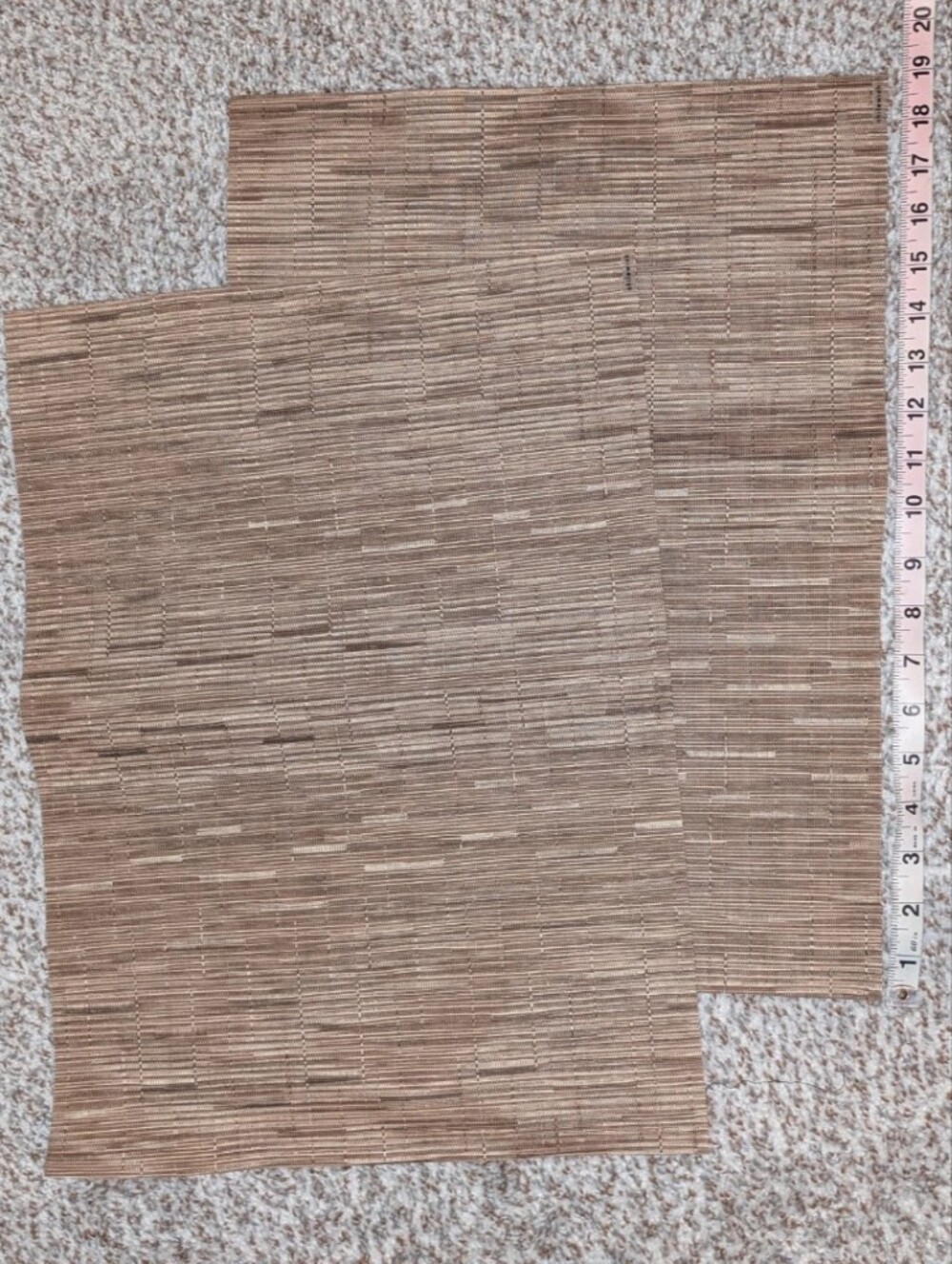 Chilewich Bamboo Placemats - Set of 2 , Camel, New
